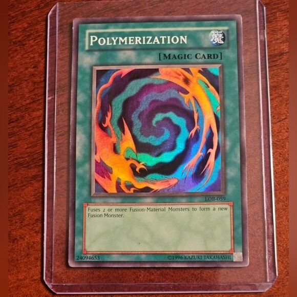LOB-059 Polymerization Yu-Gi -Oh! Collectible Card  *MESSAGE ME TO MAKE A DEAL* - Picture 1 of 1
